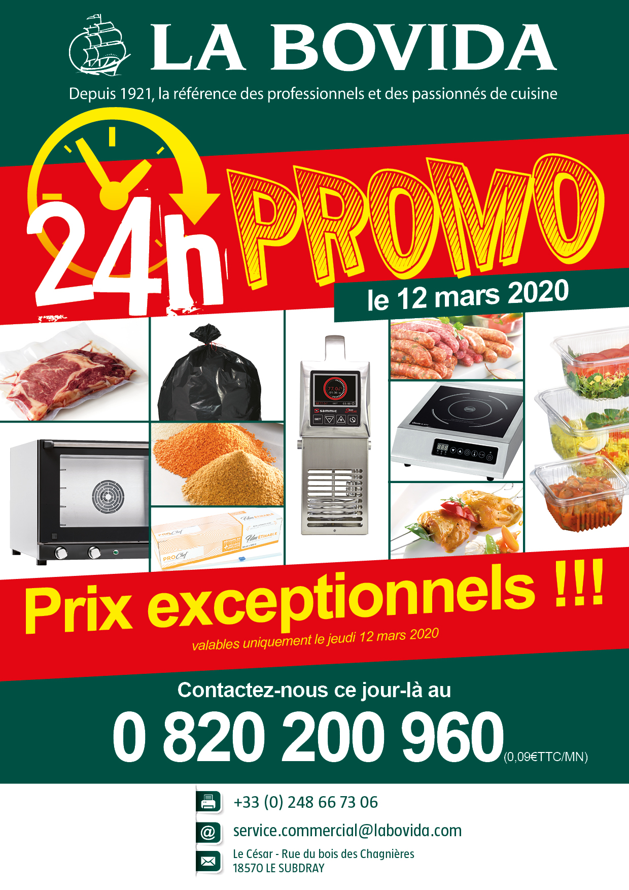 Des prix exceptionnels le jeudi 12 mars 2020